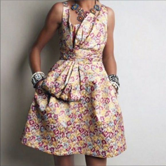 Zac Posen for Target Floral Brocade Dress Size 16 - Picture 7 of 8